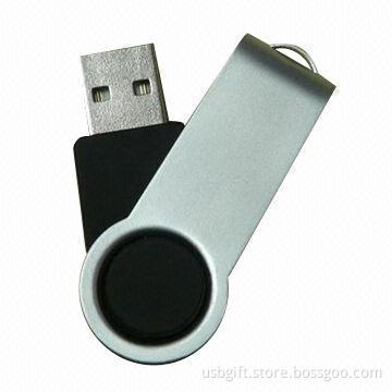 USB flash disk, 512MB memory capacity, custom logo swivel, promotional gift